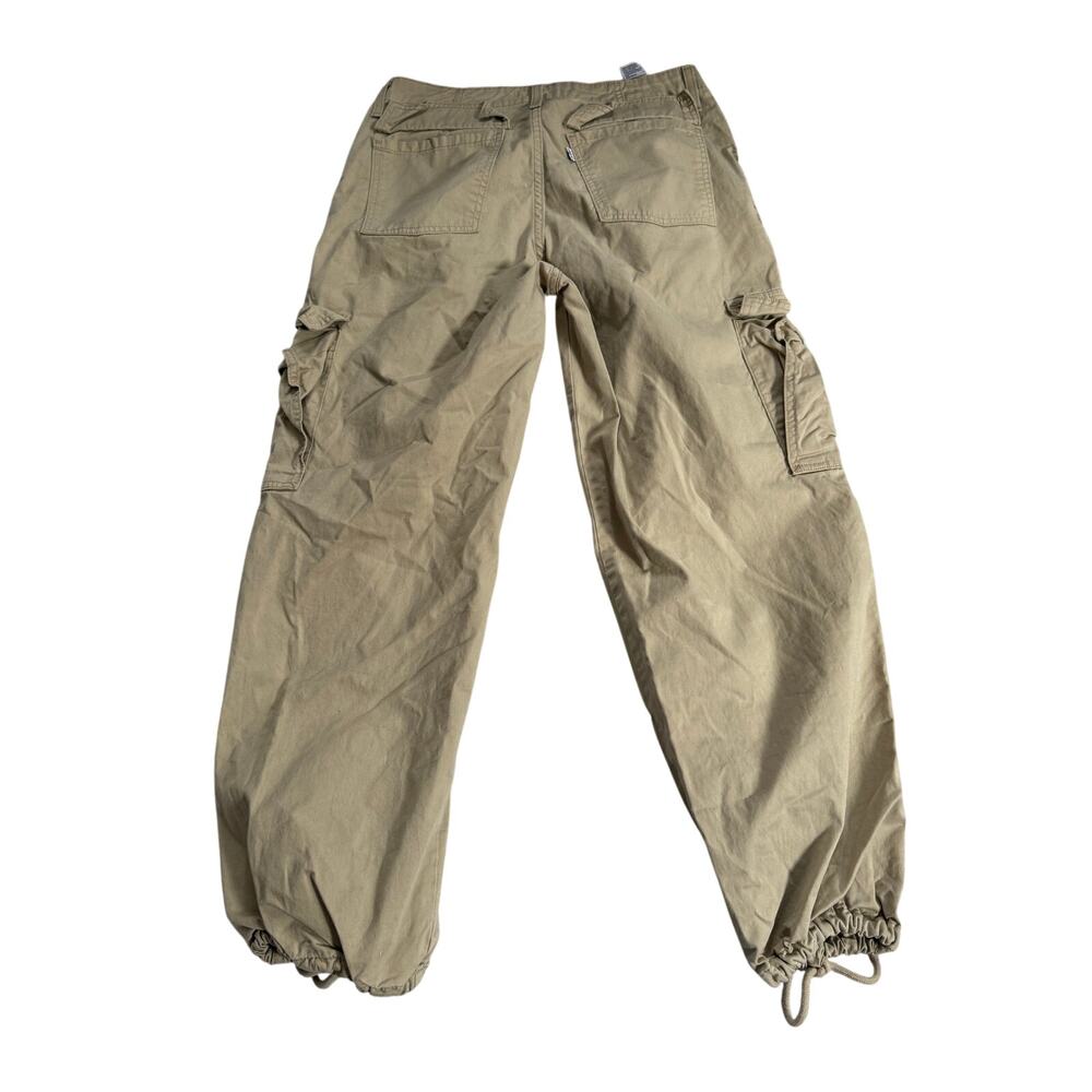 Levi's Pants '94 Baggy Women's 30 Tan Cargo Drawstring Hem - Picture 2 of 6